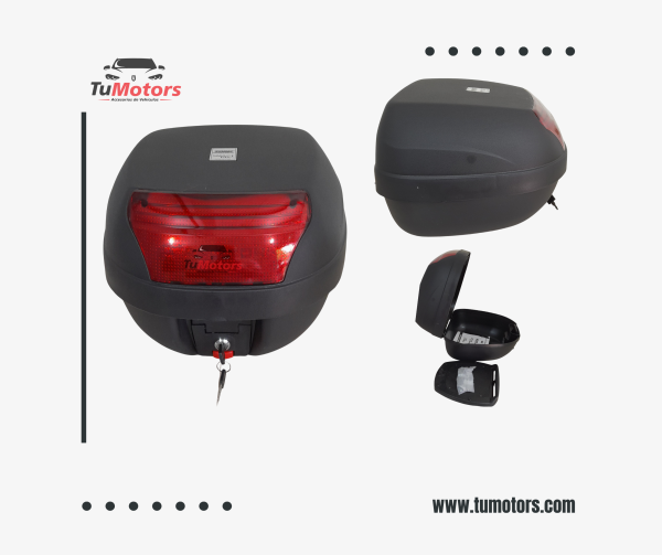 BAULERA PARA MOTO CON SOPORTE PROTORK 28 LITROS